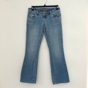 Vintage Y2K American Eagle Womens Low Rise Flare Jeans Size 8 Artist